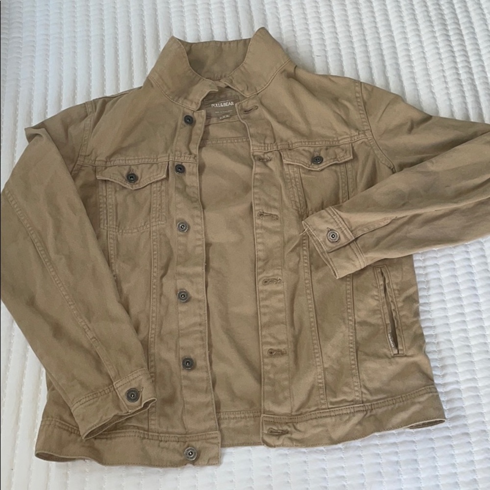 Tan denim jacket men’s